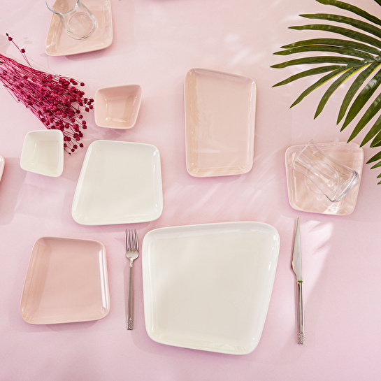 Karaca Naomi Pink 26 Parça 6 Kişilik Kahvaltı Seti