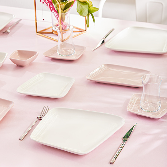 Karaca Naomi Pink 26 Parça 6 Kişilik Kahvaltı Seti
