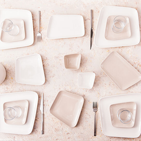 Karaca Naomi Cream 26 Parça 6 Kişilik Kahvaltı Seti