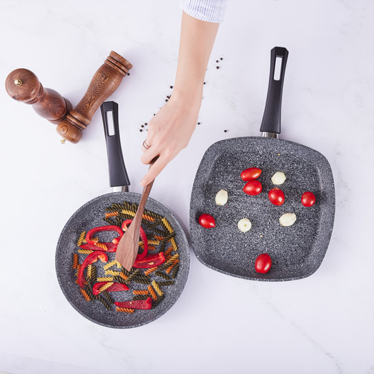 Karaca Azul Biogranit Antbakteriyel Grill+Tava Set
