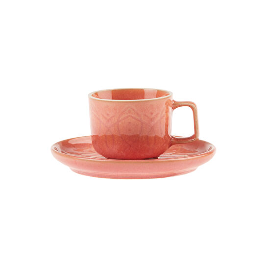 Karaca Vita Pembe 6 Kişilik Kahve Fincanı Takımı 90 ml