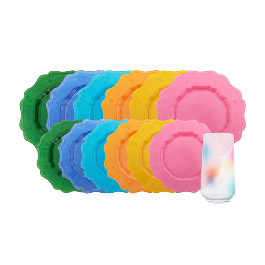 Karaca Fun 18 Parça Yemek Pasta ve Bardak Takımı