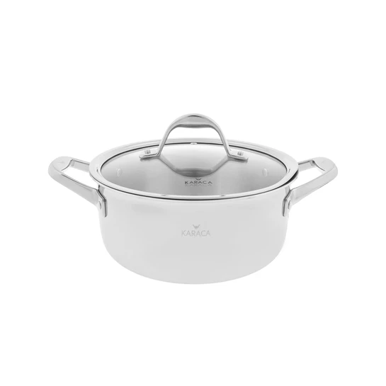 Karaca Powersteel 3Ply 316+ İndüksiyon Tabanlı Çelik Tencere 24 Cm