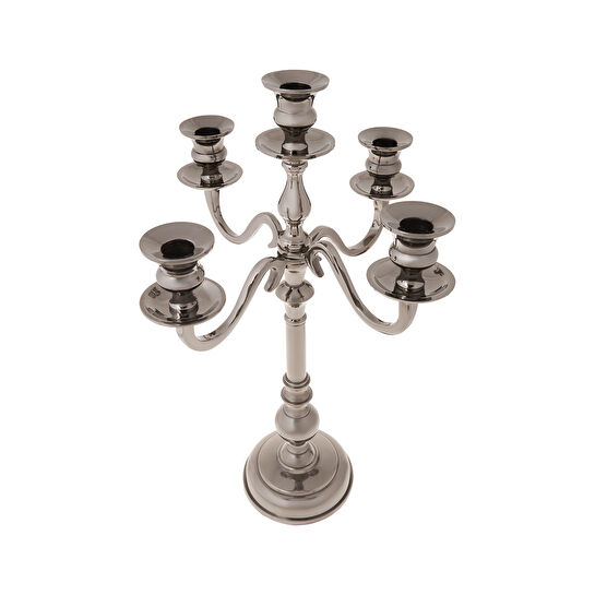 Karaca Jolie 5 Kollu Şamdan Füme 35x30 cm