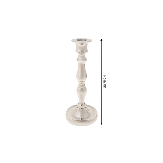 Karaca Lara Şamdan 2li Set Gümüş 22,75cm 