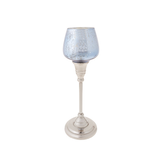 Karaca Lucca Şamdan Tealight Mumluk Mavi 27cm