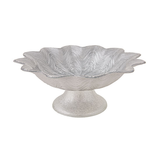 Karaca Mimoza Ayaklı Lokumluk Gümüş 22cm