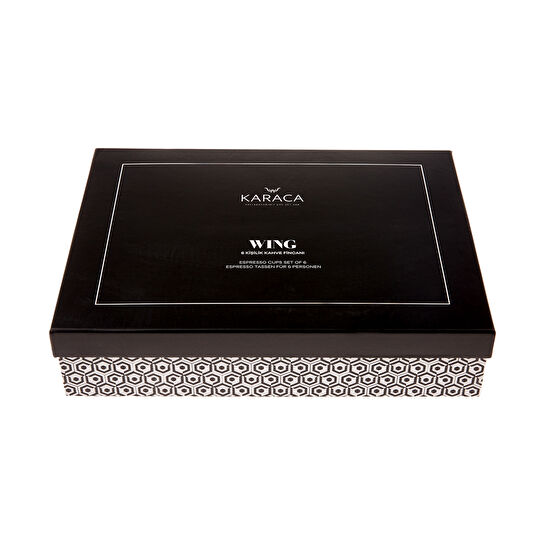 Karaca Wing 6 Kişilik Kahve Fincanı Takımı 80 ml