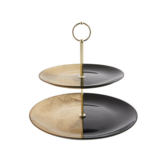 Karaca Black Gold 3 Parça Sunum Takımı