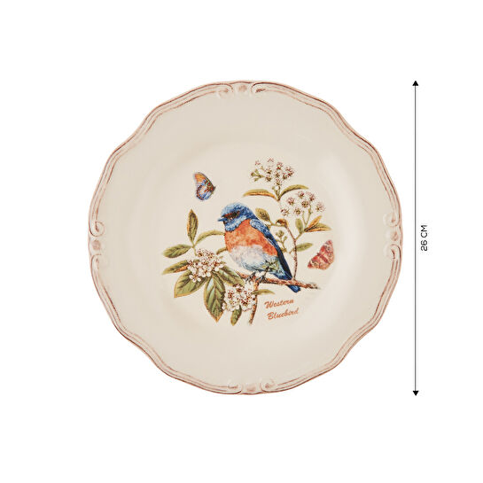 Karaca Tiffany Bird Servis Tabağı 26 Cm