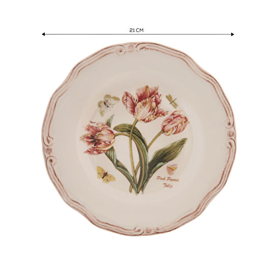 Karaca Tiffany Tulip 21 Cm Pasta Tabağı