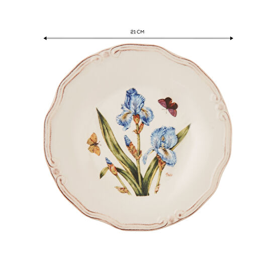 Karaca Tiffany Iris 21 Cm Pasta Tabağı