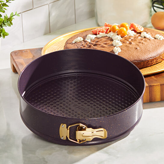 Karaca Purple Gold Kelepçeli Kek Kalıbı 26cm