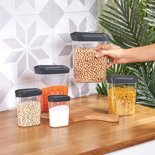 KARACA SLOT GRAY 5 PARÇA SAKLAMA KABI