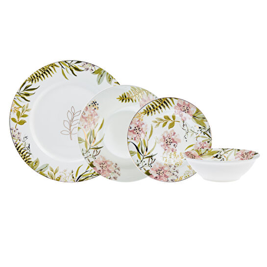 Karaca Silva 24 Parça 6 Kişilik Porselen Yemek Takımı