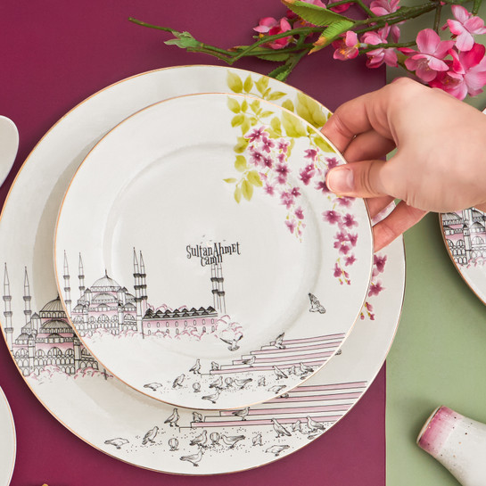 KARACA X İST COLLECTION ERGUVAN SULTANAHMET PASTA TABAĞI