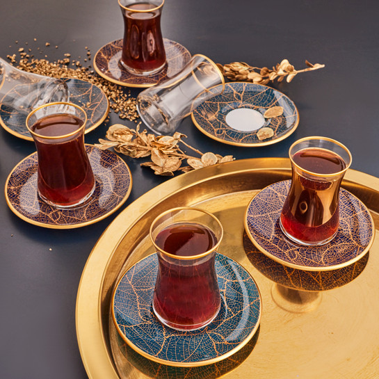 Karaca Beylikdüzü Kırlangıç 12 Parça 6 Kişilik Çay Seti