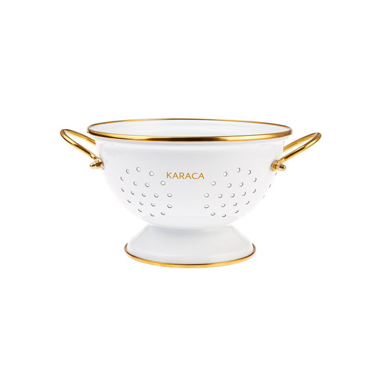 Karaca Retro Beyaz Süzgeç 22cm