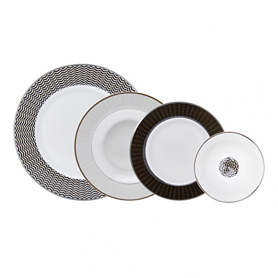 Karaca Debbie 24 Parça 6 Kişilik Porselen Yemek Takımı