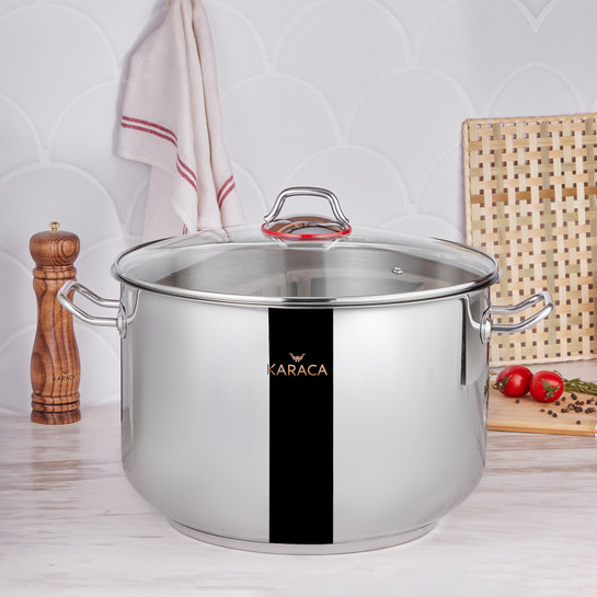 Karaca Çelik Large Tencere 19 Lt 34x23cm