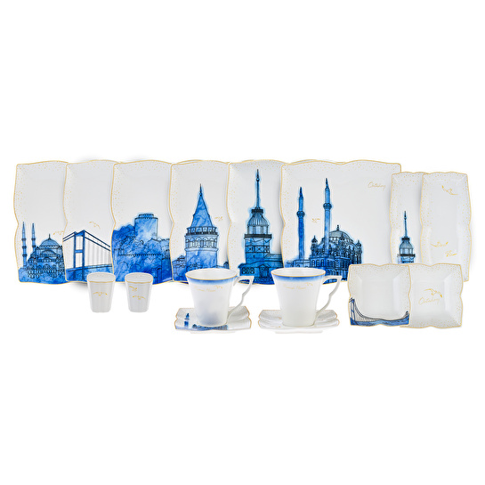 Karaca Yeditepe 32 Parça 6 Kişilik Porselen Kahvaltı/Servis Takımı