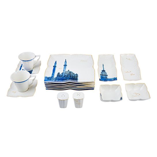 Karaca Yeditepe 32 Parça 6 Kişilik Porselen Kahvaltı/Servis Takımı