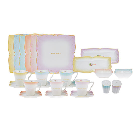 Karaca Thankful 32 Parça 6 Kişilik Porselen Kahvaltı/Servis Takımı