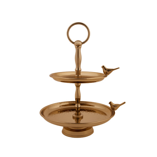 Karaca Birdy Gold 2 Katlı İkramlık