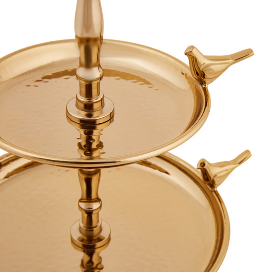 Karaca Birdy Gold 2 Katlı İkramlık