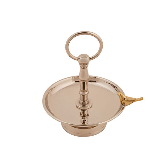 Karaca Birdy Gümüş Tek Katlı İkramlık 16 cm