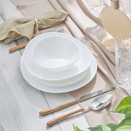 Karaca White Pure 24 Parça 6 Kişilik Yemek Takımı