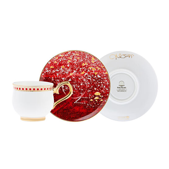 Karaca Unicef Devrim Erbil Sezen Aksu 2 Kişilik Kahve Fincan Takımı 90 ml