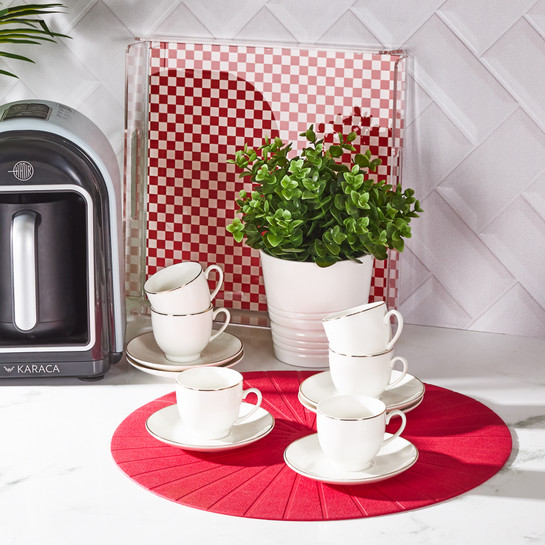 Karaca Zoya 6 Kişilik Kahve Fincanı Takımı 85 ml