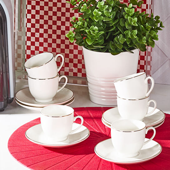 Karaca Zoya 6 Kişilik Kahve Fincanı Takımı 85 ml