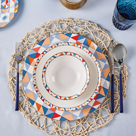 Karaca Stea 24 Parça 6 Kişilik Porselen Yemek Takımı