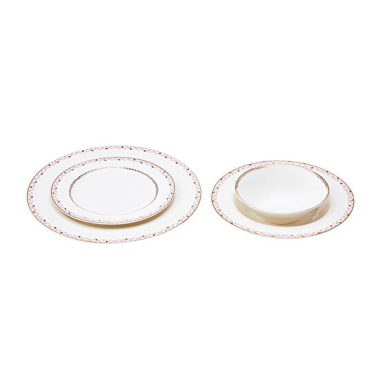 Karaca Lidya 24 Parça 6 Kişilik Porselen Yemek Takımı