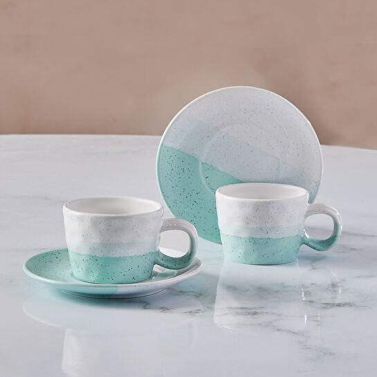 Karaca Tabii 2 Kişilik Kahve Fincan Takımı 90 ml