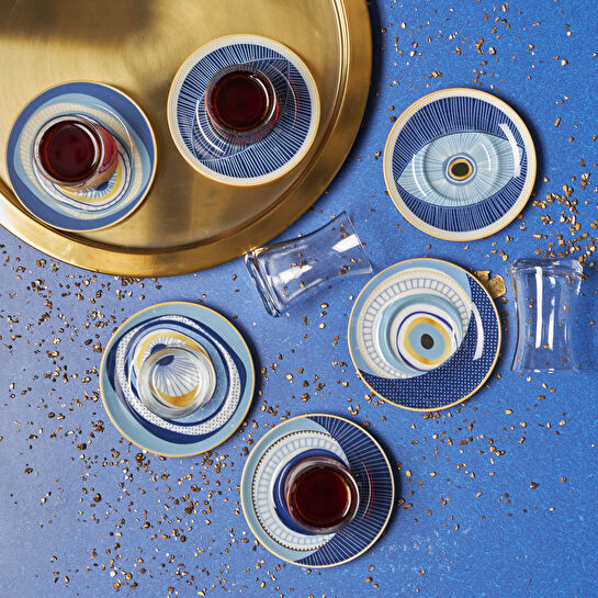 Karaca Eye Zone 12 Parça 6 Kişilik Çay Seti