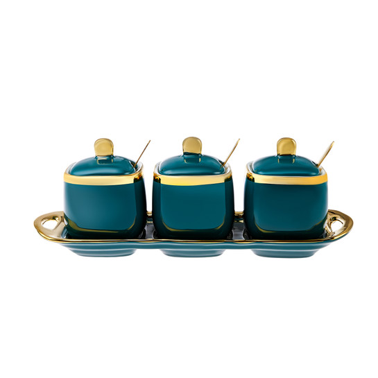 Karaca Rays Green 7 Parça Baharat Takımı