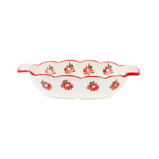 Karaca Flowers Kırmızı Fırın Kabı 21 cm