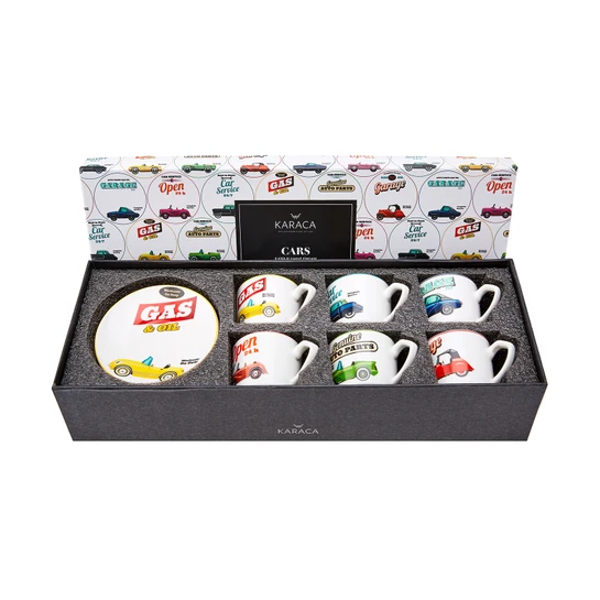 Karaca Cars 6 Kişilik Kahve Fincan Takımı 80 ml