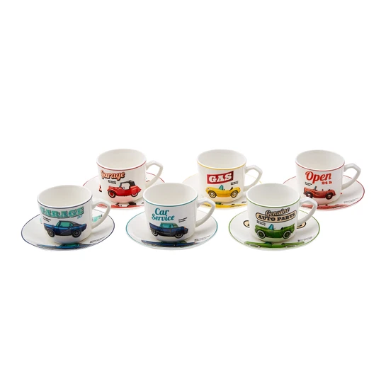 Karaca Cars 6 Kişilik Kahve Fincan Takımı 80 ml