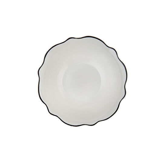 Karaca Almond Black Line 24 Parça 6 Kişilik Porselen Yemek Takımı