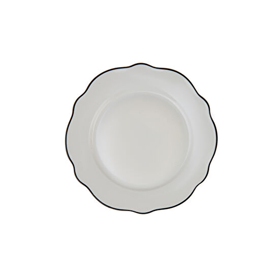 Karaca Almond Black Line 24 Parça 6 Kişilik Porselen Yemek Takımı