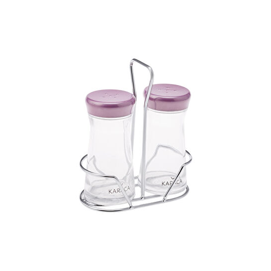 Karaca Ocha Mor 3 Parça Tuzluk ve Biberlik