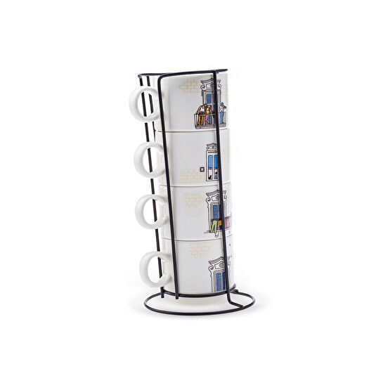 Karaca Melody 4'lü Standlı Çay Fincanı