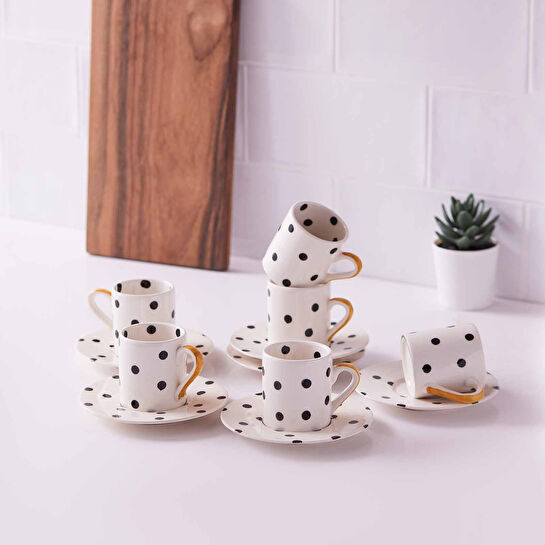 Karaca Benek 6 Kişilik Kahve Fincanı Takımı