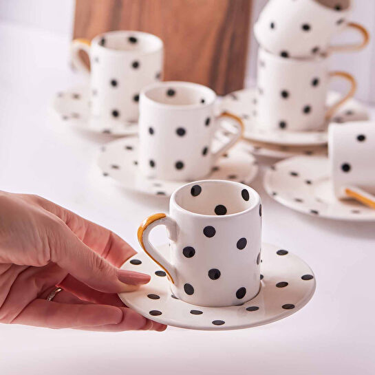 Karaca Benek 6 Kişilik Kahve Fincanı Takımı