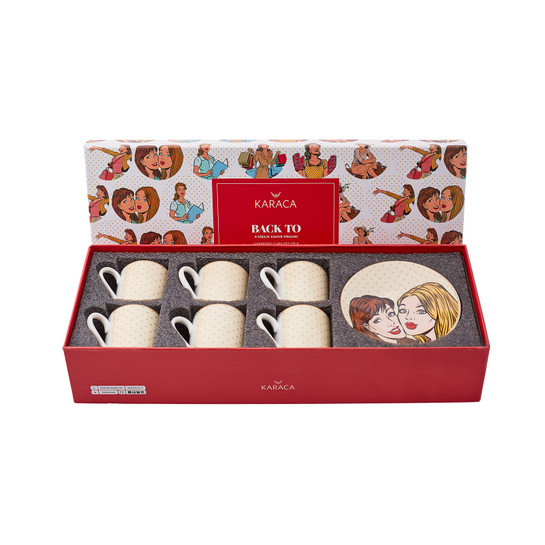 Karaca Back To 6 Kişilik Kahve Fincan Takımı 80 ml