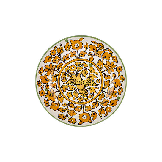 Karaca Paye Selçuklu Serisi Sarı Porselen Ekmek Tabağı 16 cm